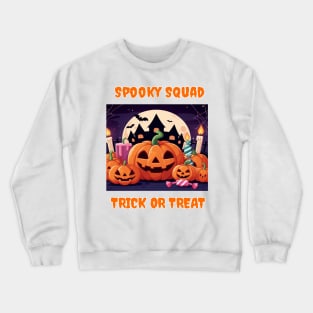 Spooky Squad Halloween Celebration Crewneck Sweatshirt